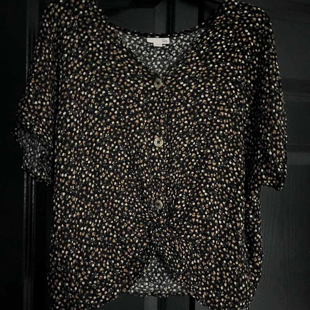 Women’s XL SO Black Multi-colored top